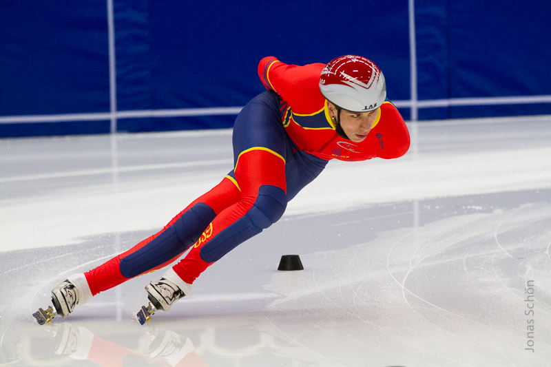 &Aacute;lvaro Pe&ntilde;a consigue dos r&eacute;cords de Espa&ntilde;a en el Mundial de short track de Montreal